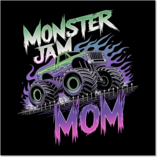 Monster Jam Grave Digger Mom Family Motorsports Posters and Art